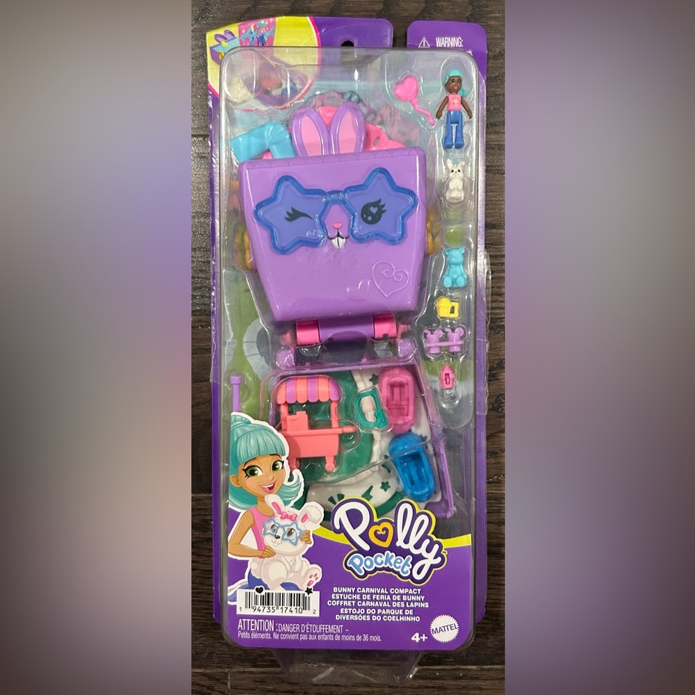Polly pocket bunny carnival compact NEW